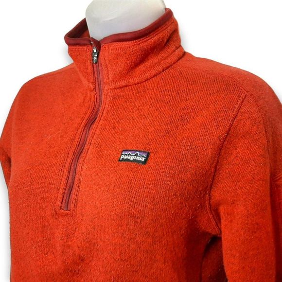 Patagonia Women's Better Sweater 1/4 Zip in Red Delicious sz M - Picture 4 of 9